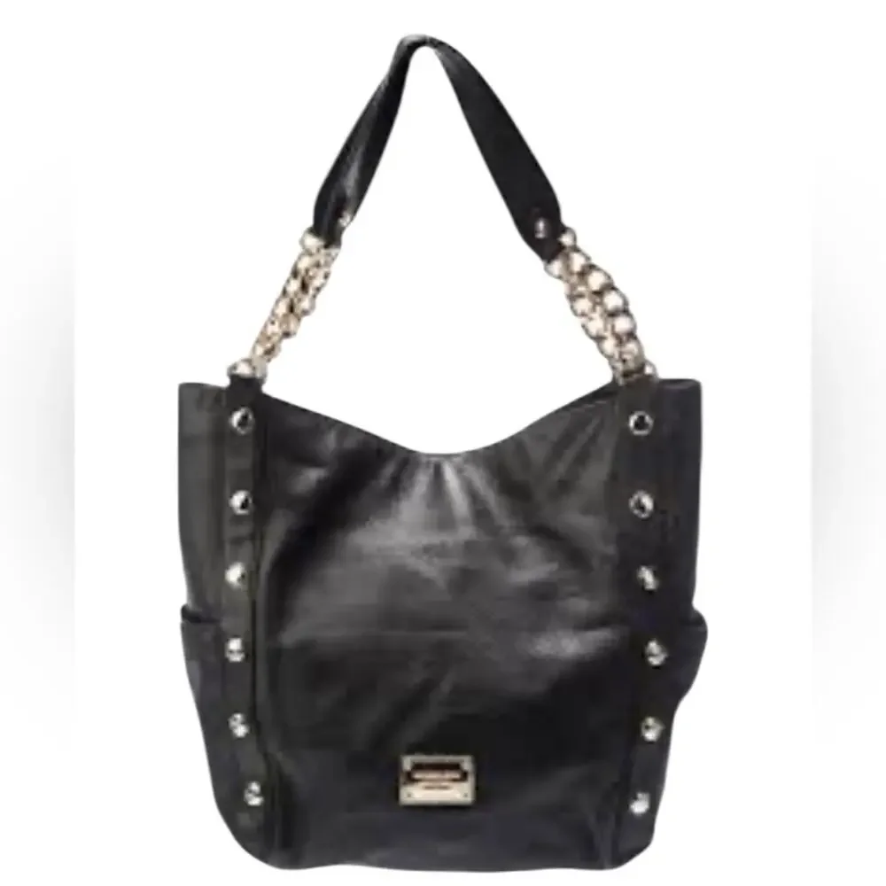 Michael Kors Astor large studded leather tote bag black pebbled leather - Picture 14 of 14
